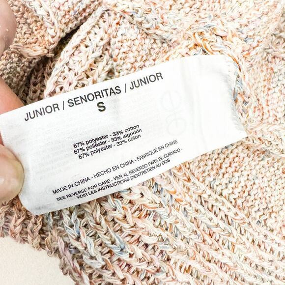 Ella Moss Marge Knit Sleeveless Woven Sweater Size Small Juniors - Picture 4 of 6